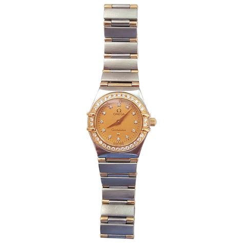 ladies 18kt omega wrist watch prices|omega constellation 18k.